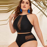 Alice Mesh Two Pieces Black