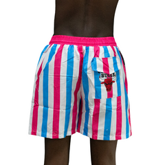 Pink and Blue Chicago Bulls Shorts
