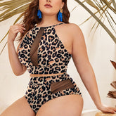 Alice Mesh Two Pieces Leopard Print