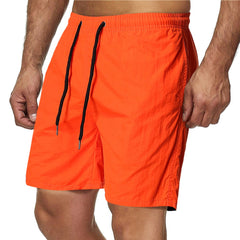 Men's Medium Length Shorts Orange