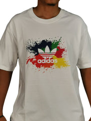 White Colorful Adidas