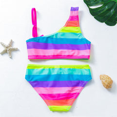 Christa Rainbow Stripes Two Pieces