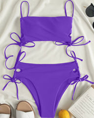 Eliana Purple High Waist Bikini