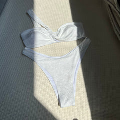 Ezra Two Piece Bikini White