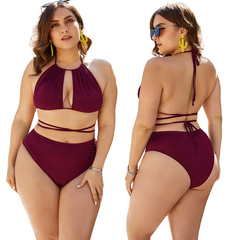 Amelia Bikini Burgundy Red