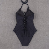 Andromeda Cross String One Piece Black