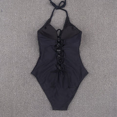 Andromeda Cross String One Piece Black