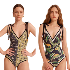 Aurelia Green Floral 2-Sided One Piece