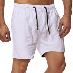 Men's Medium Length Shorts White