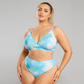 Angelina 2 pieces Tie-Dye Print Blue and White