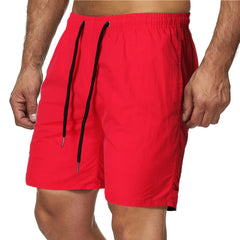 Men's Medium Length Shorts Red