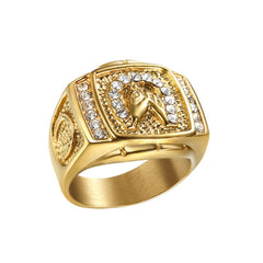 JW007-14-Gold & Diamond Horse Shoe