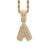 Letter Pendant with Gold Chain