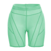 Mesh Biker Shorts Teal