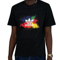 Black Colorful Adidas