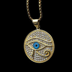 Gold Eye Pendant