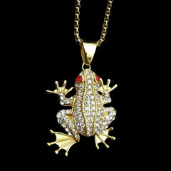 Golden Frog Pendant