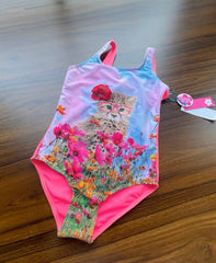 Ava Pink Floral Cheetah One Piece