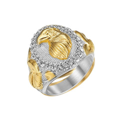 JW007-19-Silver with Gold Bird