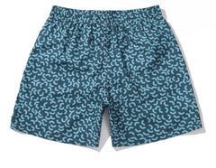 Men's Short Printed Blue
