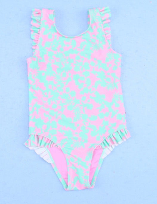 Adair Mint and Pink One Piece