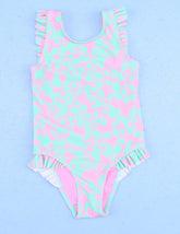 Adair Mint and Pink One Piece