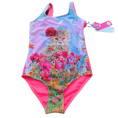 Ava Pink Floral Cheetah One Piece