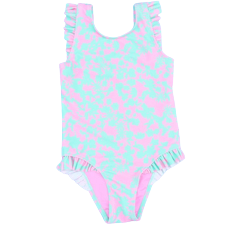 Adair Mint and Pink One Piece
