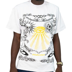 Yellow Black and White Balenciaga Scorpion Graphic T-Shirt