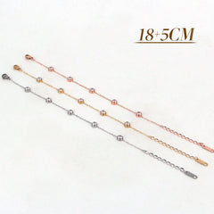Eléa Anklets Stainless Steel Ladies Rose Gold 50ec