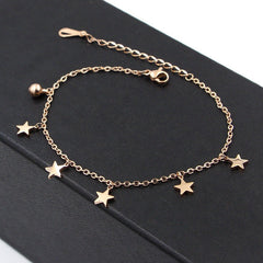 Noémie Anklets Stainless Steel Ladies Rose Gold 50ec