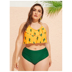 Cammela Yellow and Green Bikini