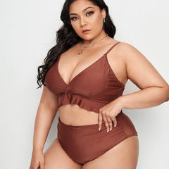 Giselle two Piece High Waist Brown