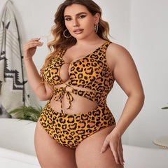 Dream Leopard Print Yellow Monokini