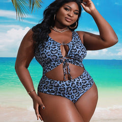 Dream Leopard Print Blue Monokini