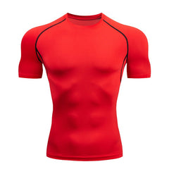 Rash Guard Short Sleeve Red