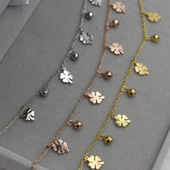 Sophia Anklets Stainless Steel Ladies Rose Gold 50ec