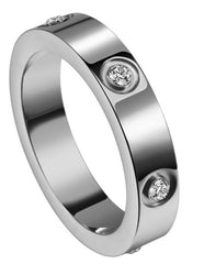 Love Diamond Silver Ring(Unisex)