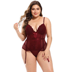Josephine Burgundy Underwired Bodysuit