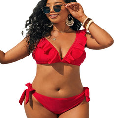 Quinn Raffle Bikini Red