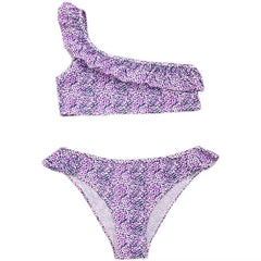 Julia Raffle One Shoulder Purple Bikini