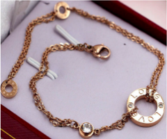 Elyna Anklets Stainless Steel Ladies Gold 50ec