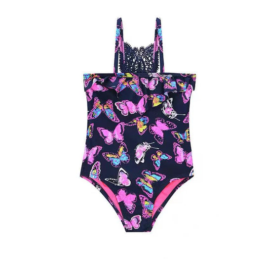 Ruby Pink Butterfly One piece