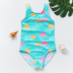 Charlie Mint Green Clouds One Piece