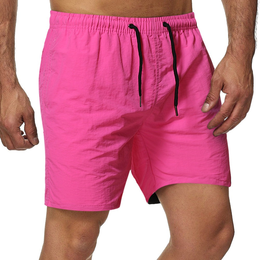 Men's Medium Length Shorts Pink