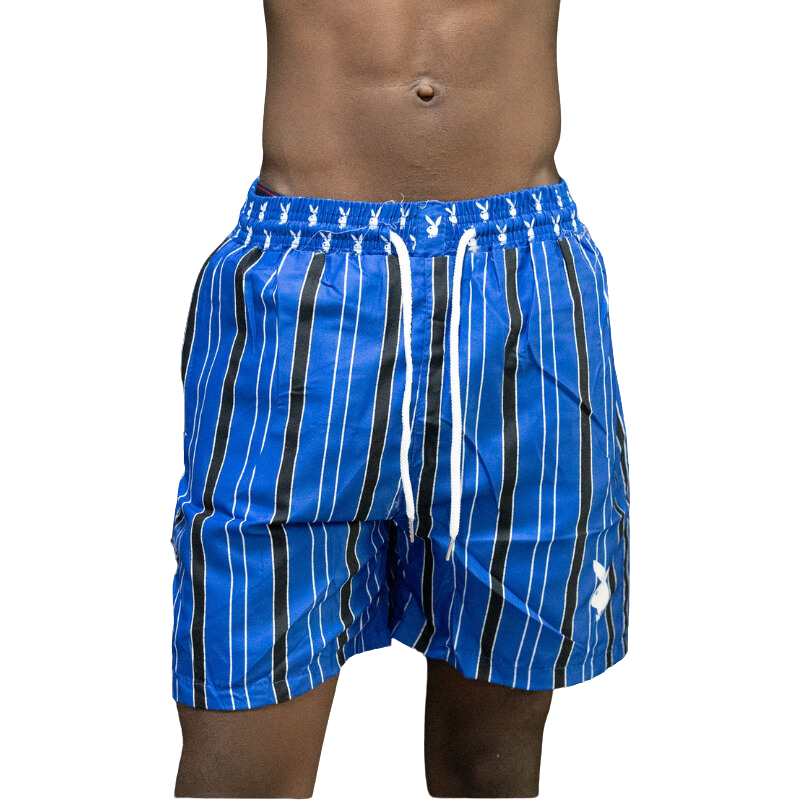 Blue and Black Playboy Bunny Shorts