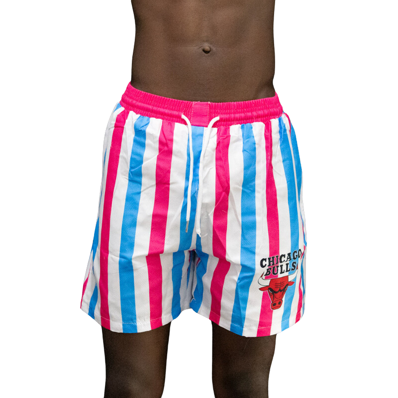 Pink and Blue Chicago Bulls Shorts