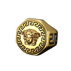 JW007-40-Gold Versace Chunky Ring