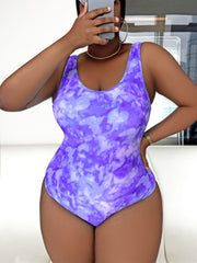 Blair purple Clouds Print One Piece