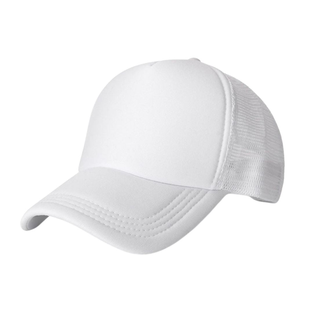 Baseball Hat Mesh White